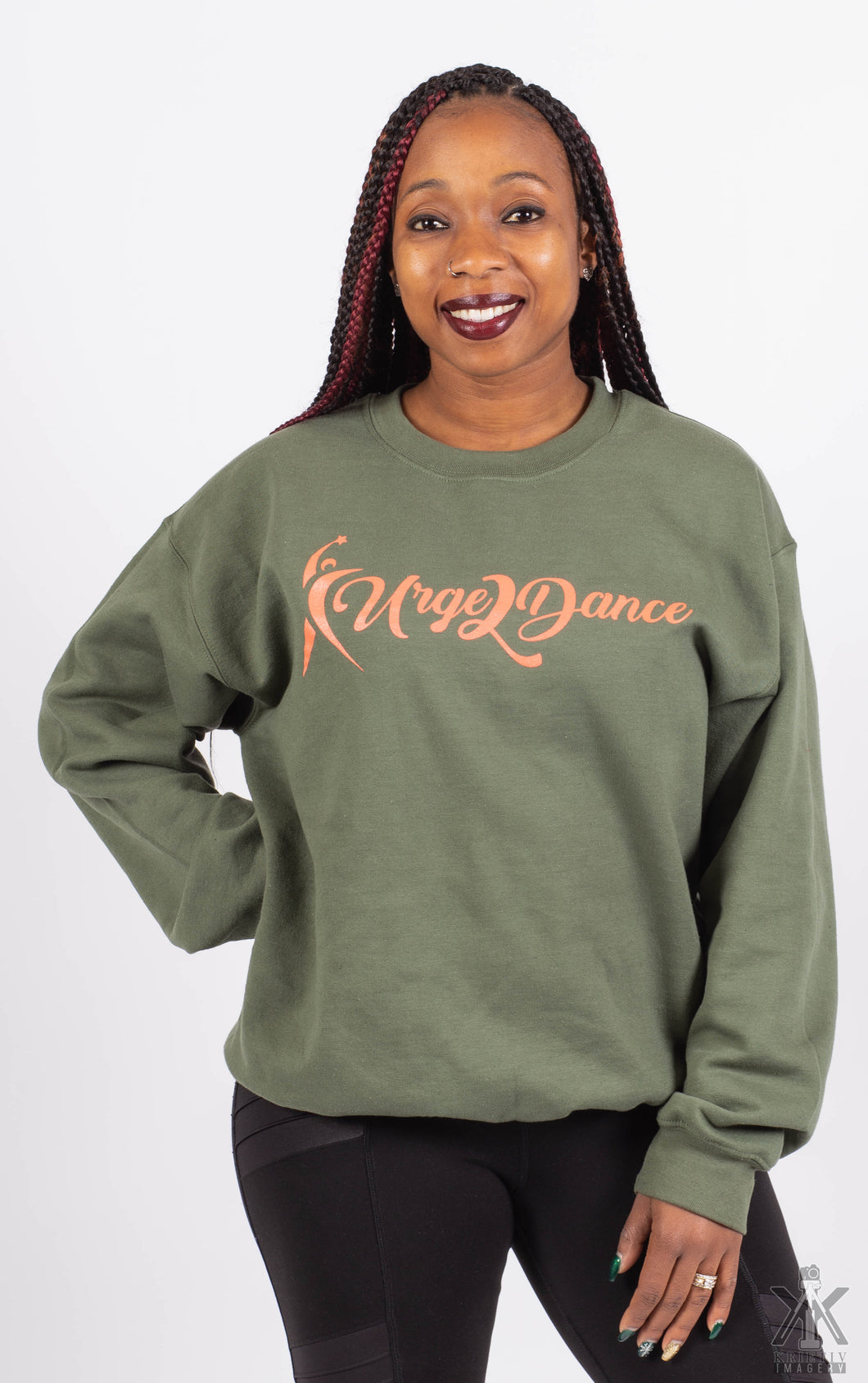 Army Green Crew Neck