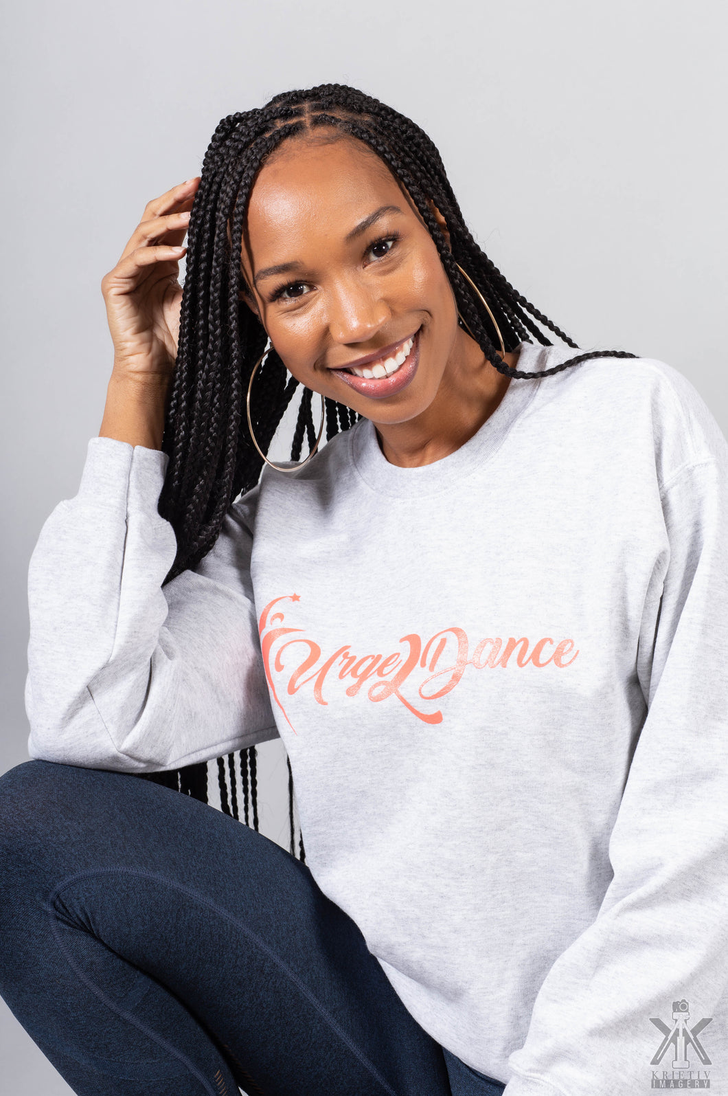 Ash Grey Urge2dance Crew Neck